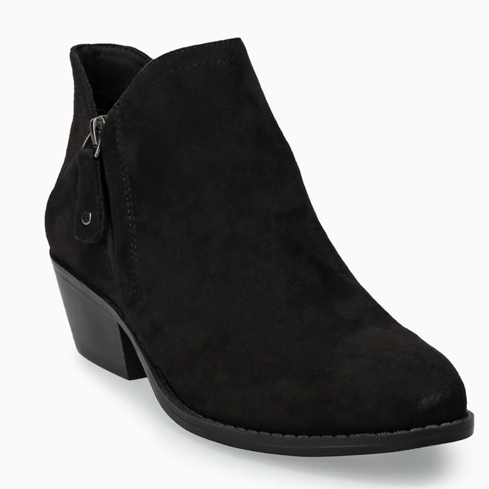 SIMPLE SUEDE BLACK BOOTIES